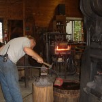 Cory Medhurst making a leaf hook