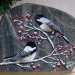 arts-quest-karen-singleton-rock-painting-chickadees