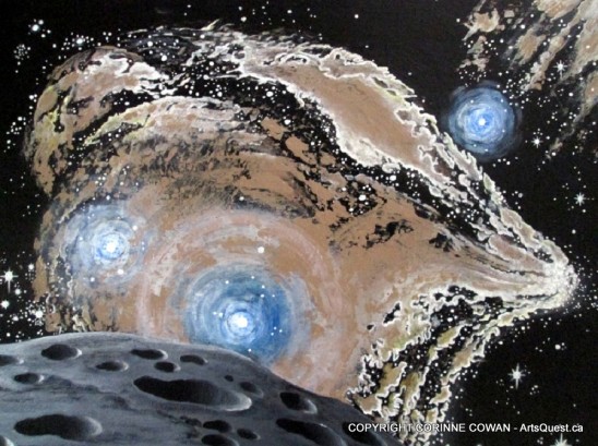Corinne Cowan Paints the Gardens of Space Corinne Cowan Paints the Gardens of Space
